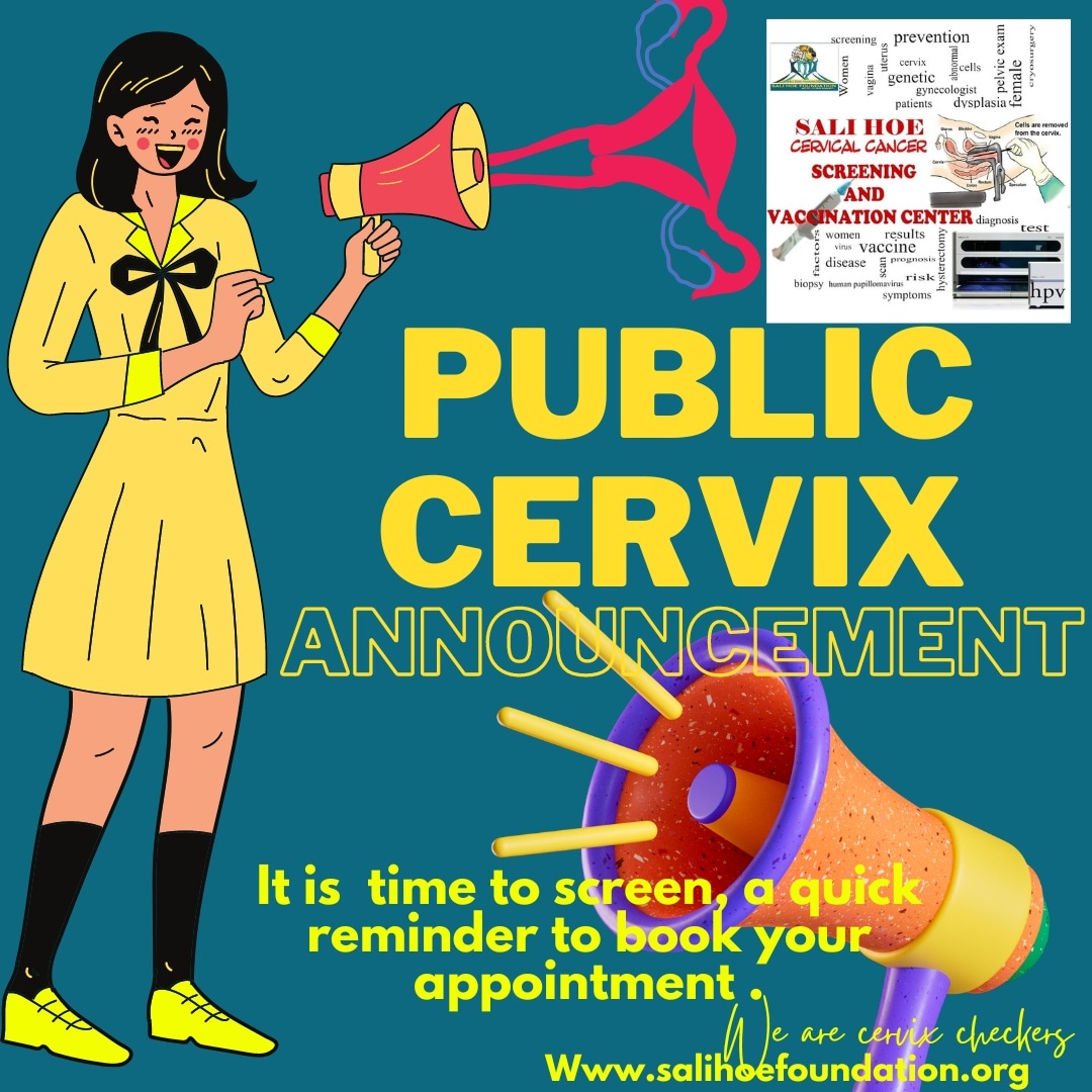 salihoe's tweet photo. It is better you screen late than never, early detection save lives. Book your yearly cervix screening appointment, it is time to screen. Call 📞  +2348064279277 to book. 

#screening
#Salihoefoundation
#cancerfreegeneration
#CervicalCancer
#wearecervixcheckers
#QueenElizabethII https://t.co/dRZRRLHweq