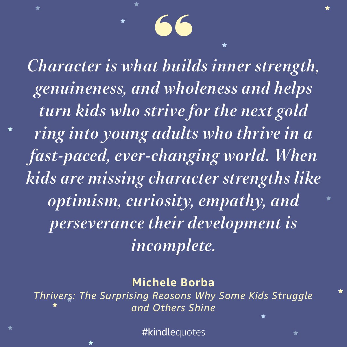 #Character is the superpower that helps kids thrive. In our test-driven, GPA-obsessed culture, let’s not forget to nurture our children’s moral &amp; mental strengths. They’ll need them more than ever in an uncertain world &amp; will help become strong, good people.