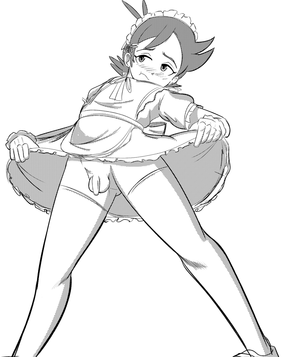 DoomTsu's tweet photo. goh maid sketch
#Pokemon #PokemonJourneys #goh #maidboy #maidoutfit https://t.co/RZUOmA51uJ