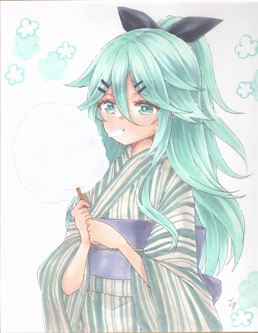 今回白露型みんな浴衣です 