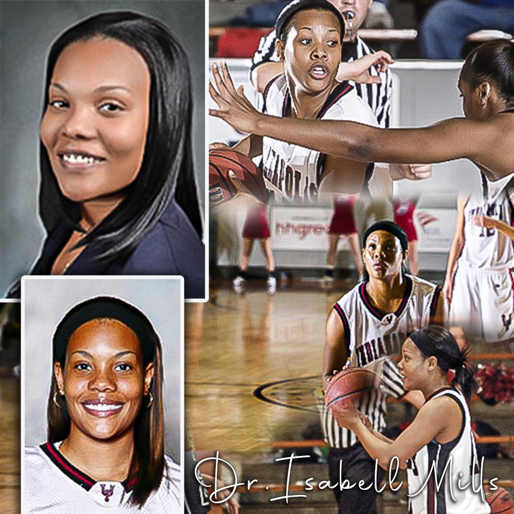 UIndyWBB's tweet photo. #TBT #AlumniShowcase Dr. Isabell Mills @IzzyBizzy11 played for four years between 2005 and 2009. She is currently an Associate Professor in the @UIndySportMgt department here @uindy!!! #gohounds #asone https://t.co/w3ejiLkKtE
