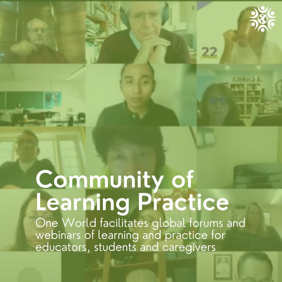 oneworld_fr's tweet photo. Our COLPs bring our global community together 🤝
•
Nuestras comunidades de aprendizaje unen a nuestra comunidad global 🤝
#oneworld #oneworlduv #global #innovation #education #community #innovacion #educacion #comunidad https://t.co/rGd4pRhDoB