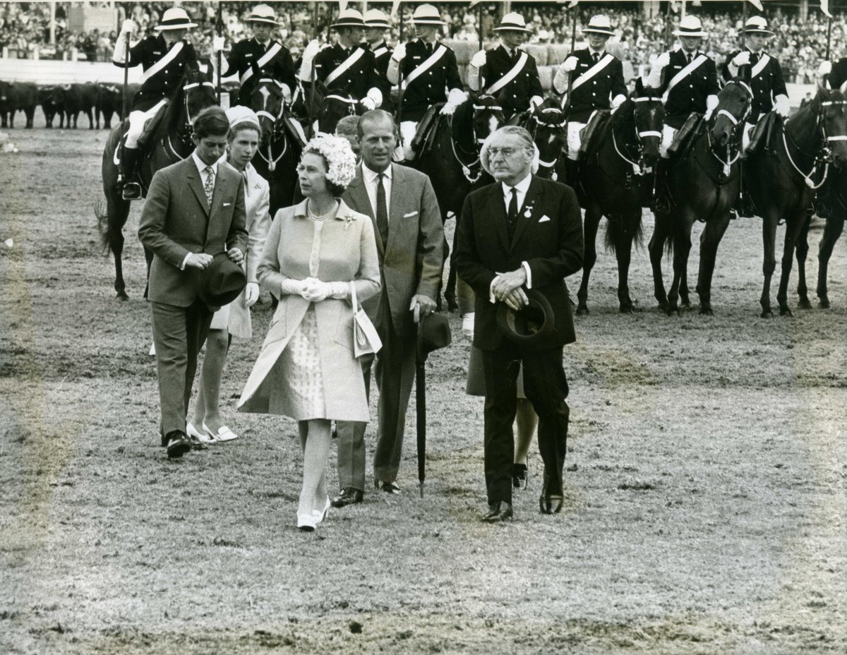 RAS_NSW's tweet photo. We are saddened to hear about the passing of Her Majesty Queen Elizabeth II and pay our respects to the @RoyalFamily. Opening the @eastershow in 1970, the Queen drew enormous crowds and much admiration from all Show visitors. #RASNSW https://t.co/8ql5ZCE1fS
