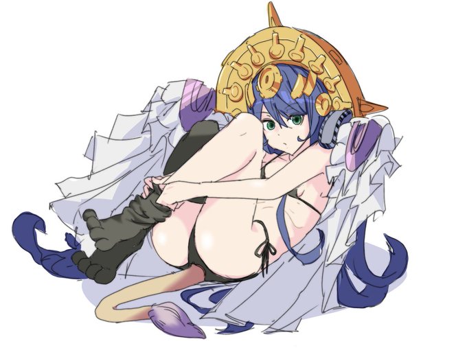 サフィーラちゃん実はケモ足風の靴を履いてるだけ説を見たので、こう言うことだなって言う絵。
ケモ足が自前じゃないってことは、尻尾も自前じゃなくてアナr… 