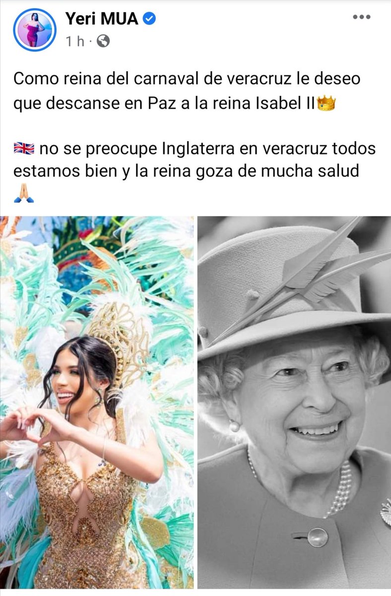 AlanCFlores's tweet photo. Pensé que era bait 😳😂

#YeriMua #ReinaIsabel #QueenElizabethII  #HumorMexicano https://t.co/OhpRYoNhZF