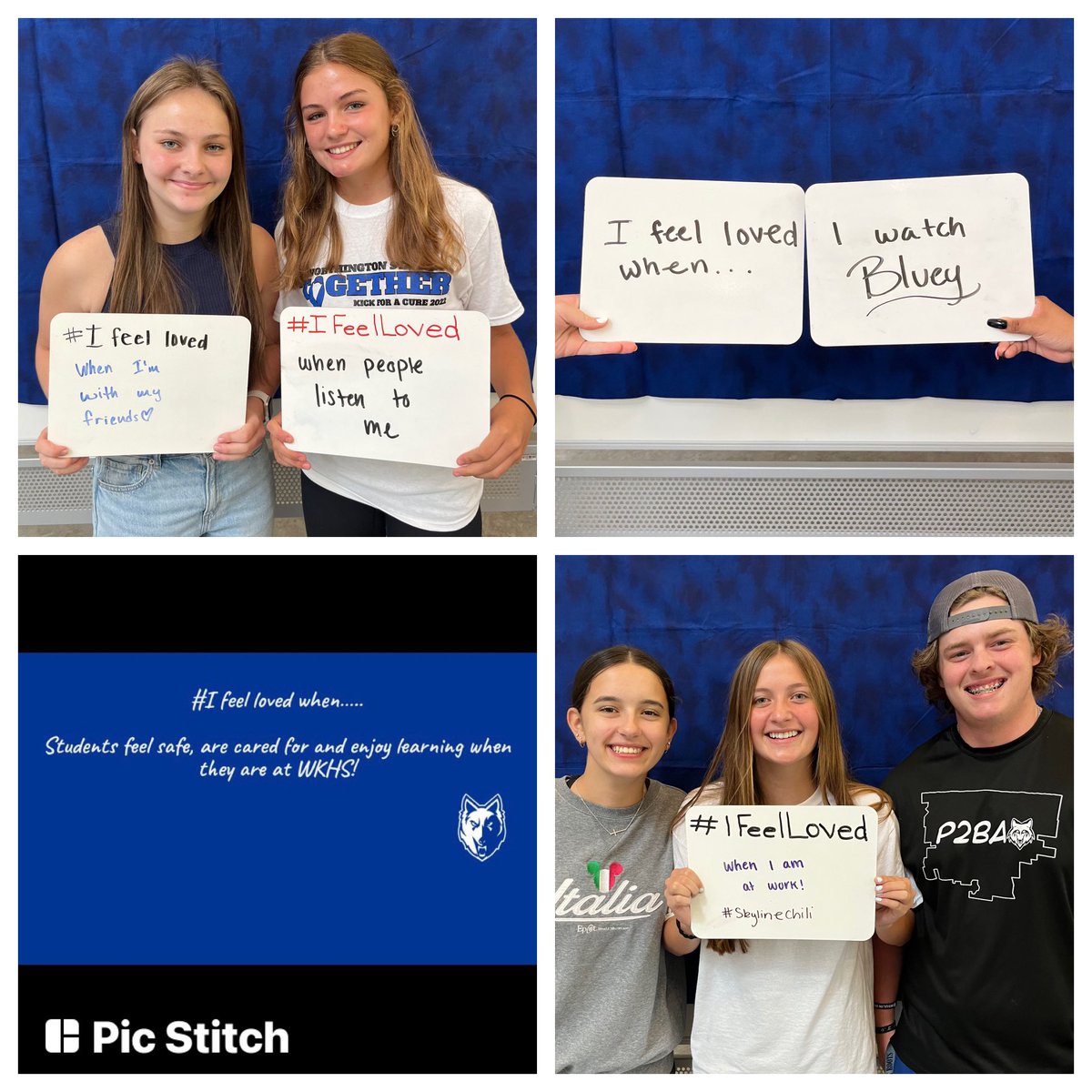 WKHSWolves's tweet photo. Wolves honor the connections and the importance of recognizing when #IFeelLoved #itsworthit https://t.co/iE552AcRws