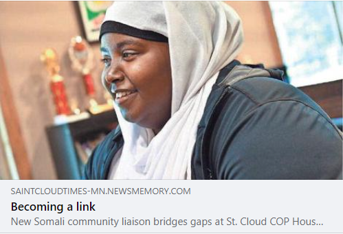 GSCSafety's tweet photo. Hakima is a fantastic resource at the St. Cloud COP House and we appreciate that the St. Cloud Times has shined the light on her in this article! https://t.co/jvyP30Jtfu