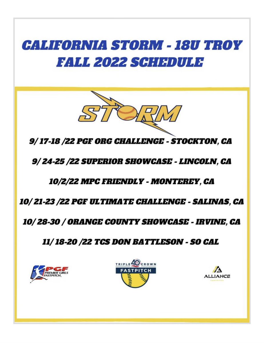 Ready for fall season to start. Come out and catch some games. <a href="/Coach_Jo_Evans/">Jo Evans</a> <a href="/CoachMJKnighten/">MJ Knighten</a> @UCR_CoachPalmer <a href="/CoachGarnett/">Coach Garnett</a> <a href="/__marchetti__/">Ethan Marchetti</a> <a href="/montanez_22/">emily montanez</a> <a href="/AztecSoftball/">San Diego State Softball</a> <a href="/UCSBSoftball/">UC Santa Barbara Softball</a> <a href="/StaceyNuveman/">Stacey Nuveman Deniz</a> @CoachGSJU <a href="/StanfordSball/">Stanford Softball</a> <a href="/ashley3waters/">Ashley Waters</a> <a href="/SBCoachQ/">Rachel Quintero</a> <a href="/Erin_Thorpe/">Erin Thorpe</a>