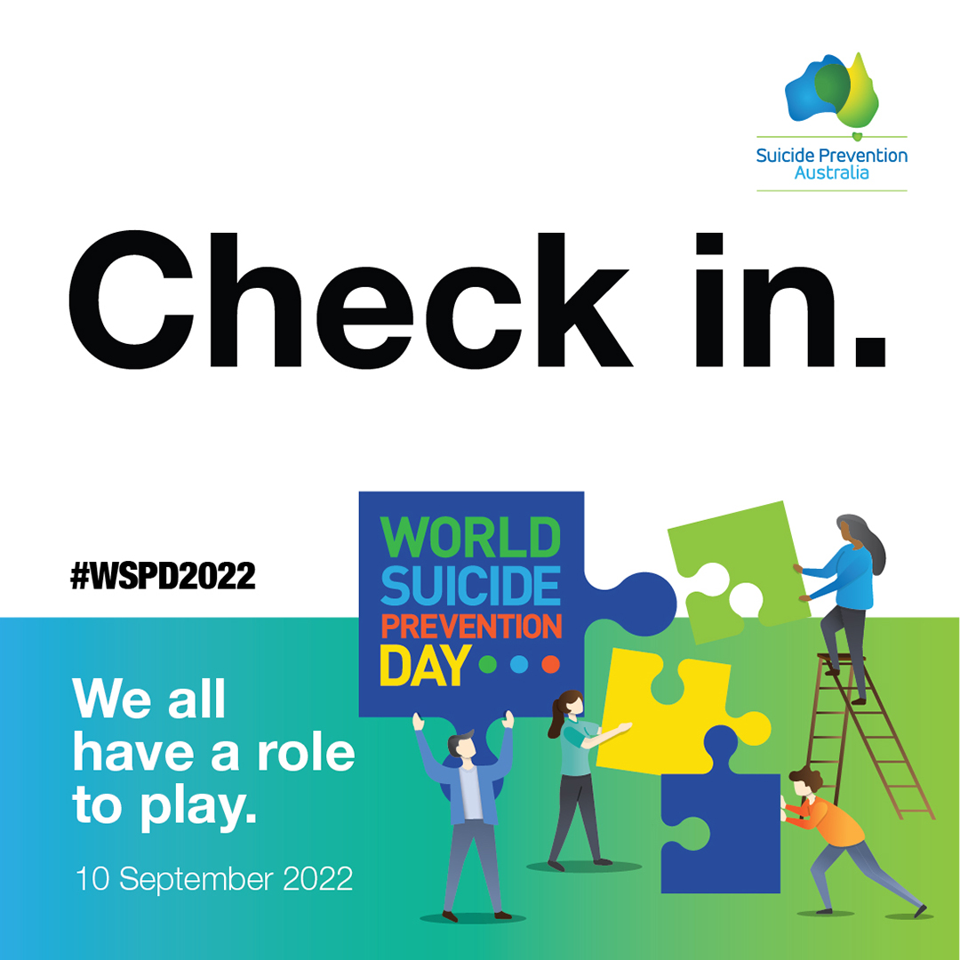 Today, we are joining our friends @SuicidePrevAU to shine a light on #WorldSuicidePreventionDay. Almost 10 million Australians know someone who has been impacted by suicide. Learn more about how you can support: bit.ly/3D8aRlP. #WSPD2022