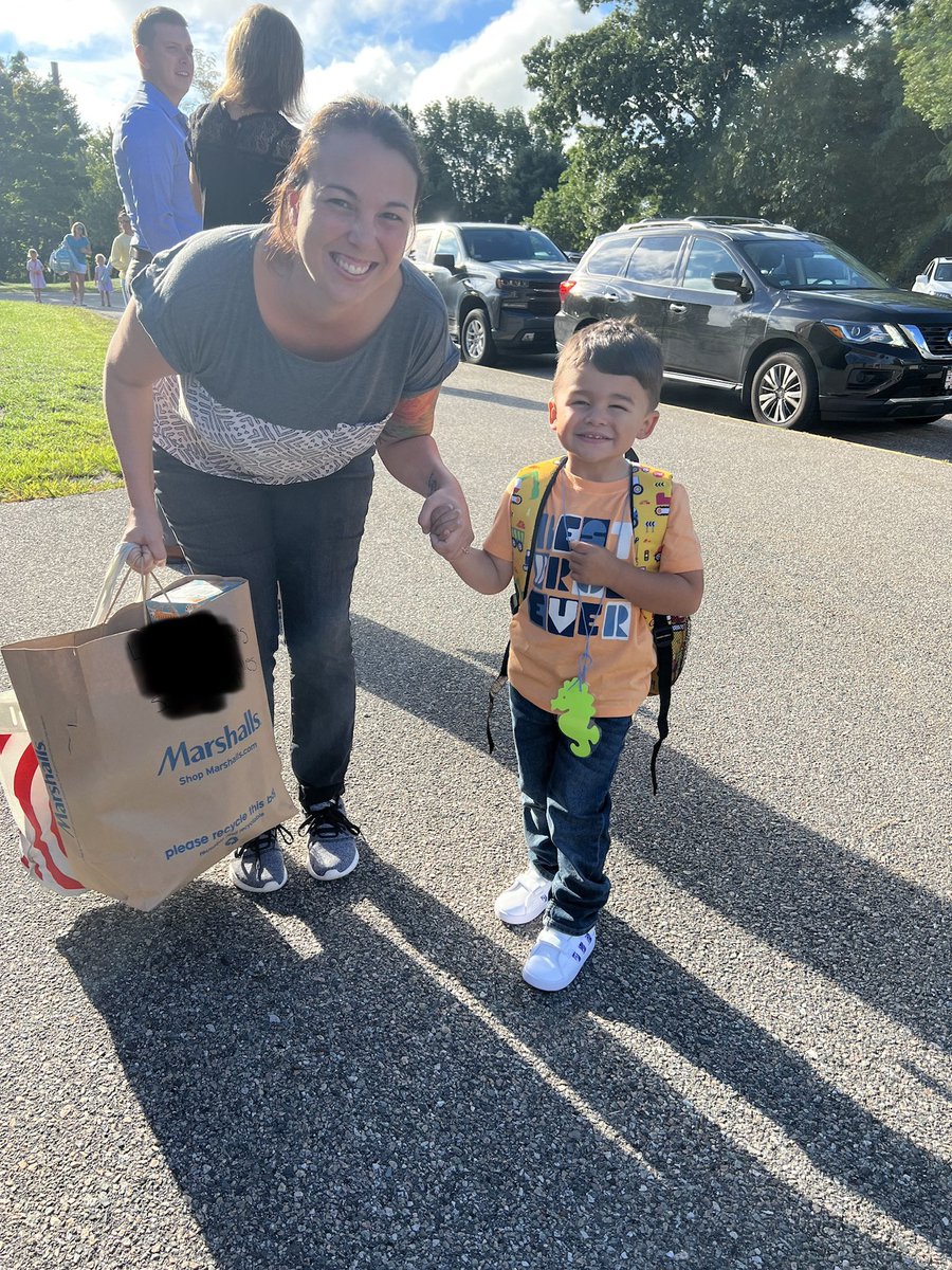 Our Little Lancers arriving for their first day of school! #LittleLancers <a href="/JCSelementary/">JC Solmonese Elementary</a>