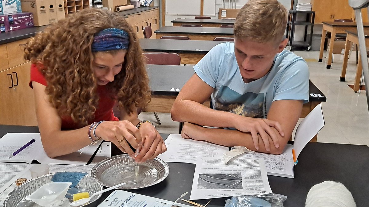 mochem12's tweet photo. Oil spill lab in Advanced chemistry. How to best clean it up?! #advchem @Eldon_Schools https://t.co/vOnFR6APs3
