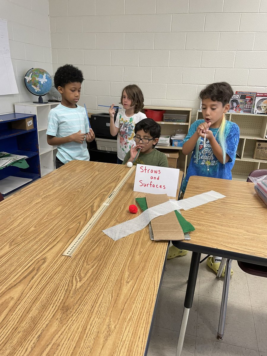 Carmel ES 2nd graders sure enjoyed exploring using forces to move different objects across different surfaces!
