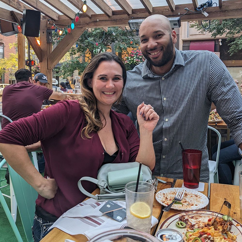 The perfect end to a productive day strategizing customer success for the insurance sector with #Salesforce? Continuing the conversation over a delicious dinner at a beautiful outdoor café in #Chicago. #insuretech #innovation