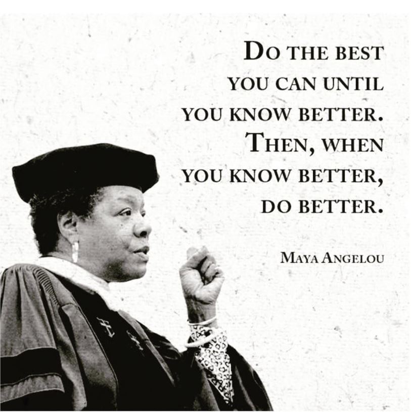 LITLearningLDSB's tweet photo. On International Literacy Day, this quote by the incomparable Dr. Maya Angelou continues to occupy my mind.  @LimestoneDSB educators continue striving to know better and do better for our students.  The work is hard, but it is worth it.  #bettertogether https://t.co/HoFSNKyuQx
