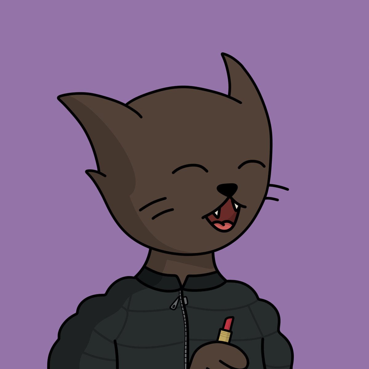 CryptoKristyG's tweet photo. I’ve been waiting to find the puurfect @FelineFiendz and a HUGE thanks for my friend @FelineSithLord to help make this happy. I’d like you to meet my Web3 kitty “Jinxy Girl” she’s ready to pawty! Soooo excited to finally be apart of this family. https://t.co/V1YbaLHdhm