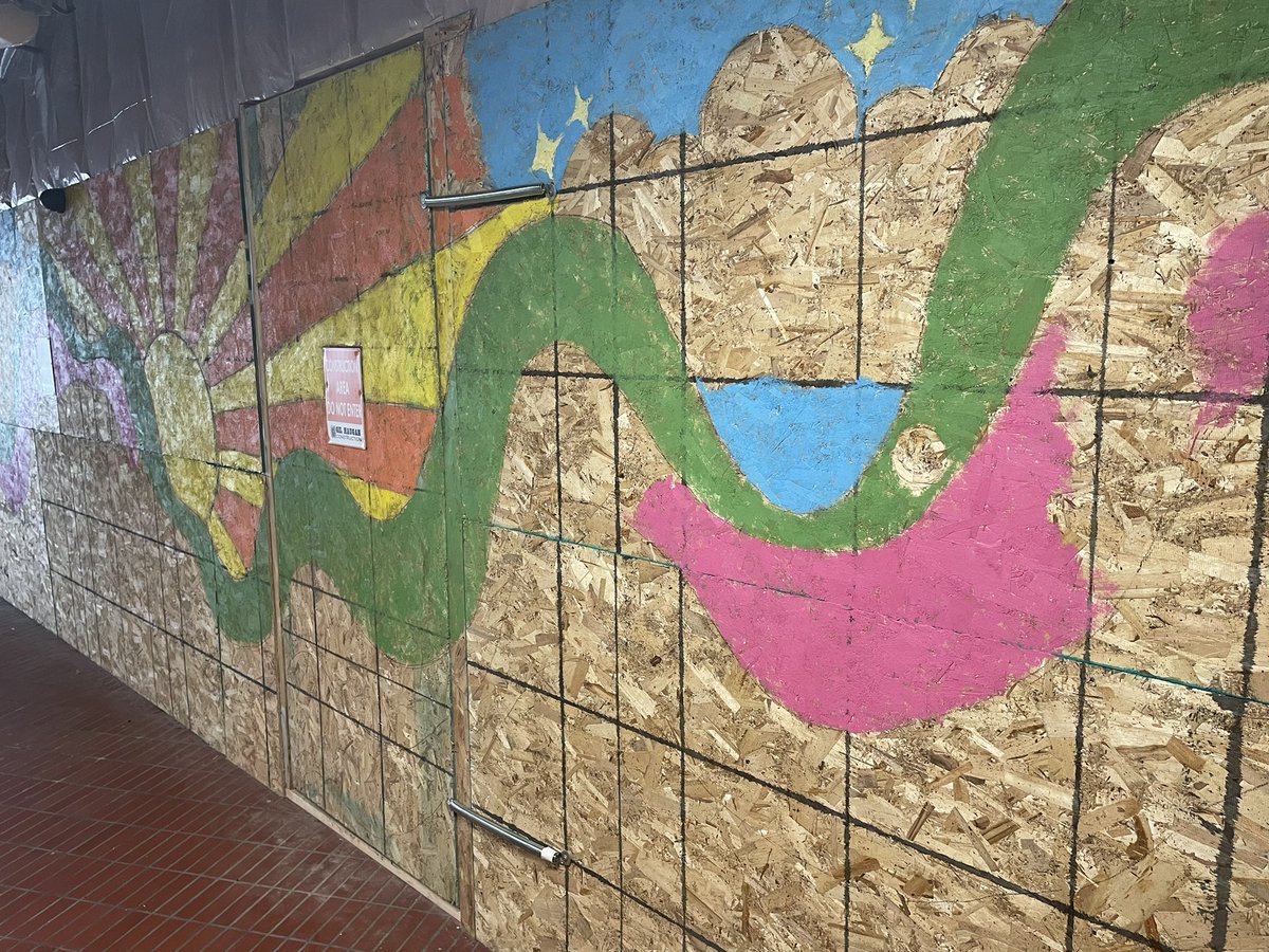 Some people might see a temporary wall during construction. The BVHS Art Club sees a blank canvas. Can’t wait to see the finished product!