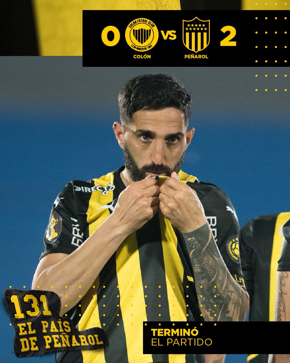 OficialCAP's tweet photo. ⚫️ ¡𝐆𝐀𝐍𝐎𝐎𝐎𝐎 𝐏𝐄𝐍̃𝐀𝐑𝐎𝐎𝐎𝐋! 🟡

@ColonFc 0-2 @OficialCAP 

#VamosCarbonero #CopaAUFUruguay https://t.co/UDXv9AC4M4