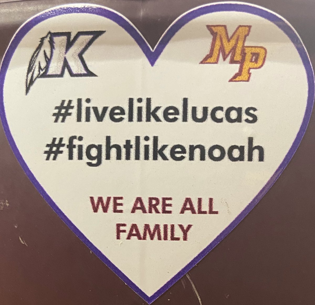 MPFootballPride's tweet photo. We Are All Family!
#livelikelucas 
#FIGHTLIKENOAH https://t.co/gdfwnwF1fk