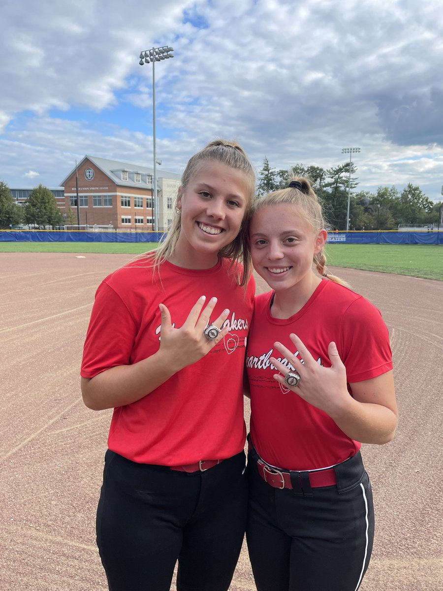 “Championship Ring Alert💍”

Congratulations to 2023 Camryn McKay (Gettysburg) &amp; 2024 Gracie Wilson for receiving their 2022 Maryland 3A State High School Championship Ring this week. Both these kids was a huge part of Linganore’s HS success! Looking to repeat next year💔