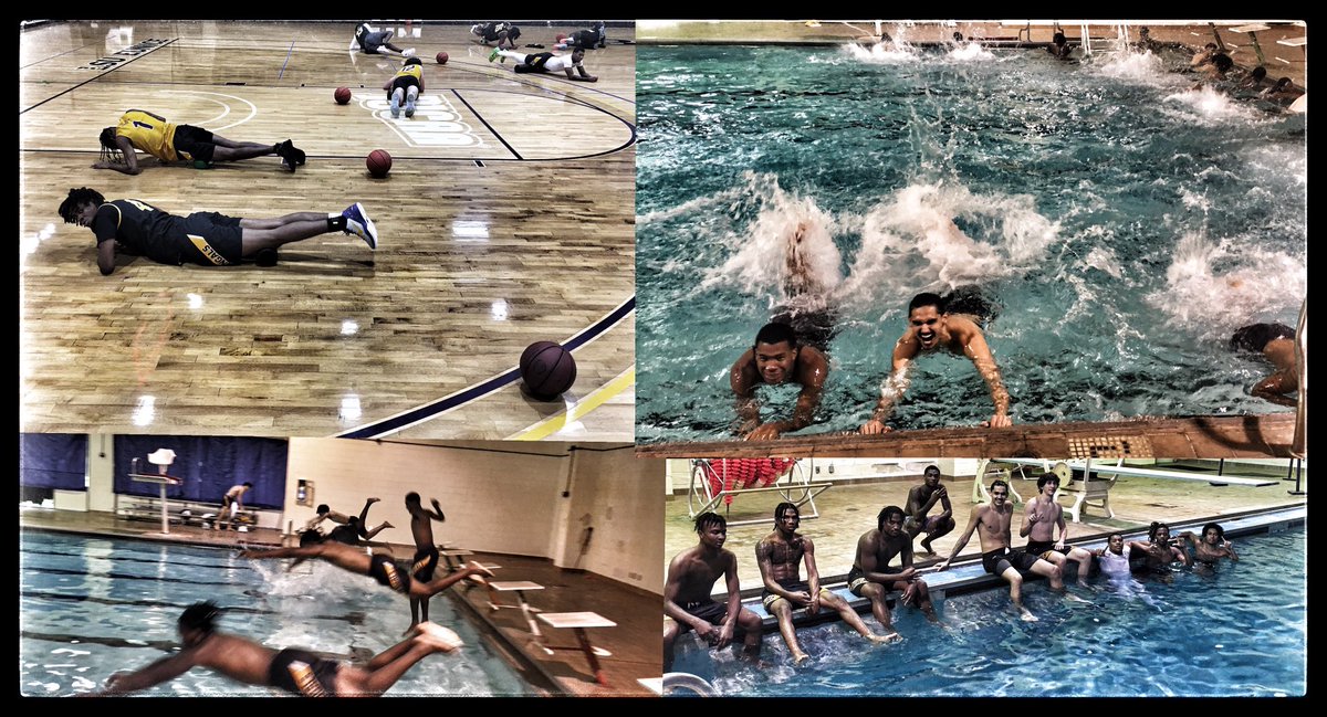 Hip mobility, foam rolling, pool exercises, FUN &amp; CHILLIN’
#Brotherhood #BengalMENtality