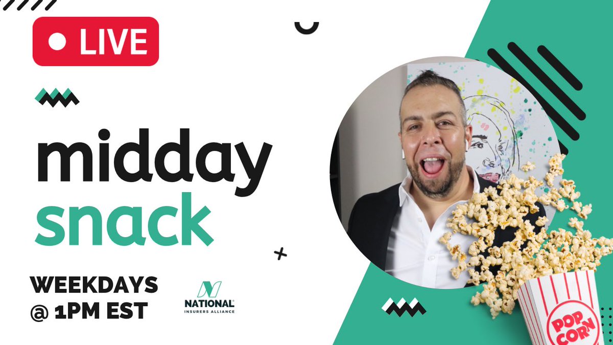 NationalInsurer's tweet photo. Lets take a break and get ready to slay the end of the day. Join me daily at 1:00PM EST LIVE as I discuss marketing, sales, technology, and insurance. 

You're invited to do Q&amp;A with me and my guests as well.

Break up the day with a cup of coffee.

https://t.co/igaS2bj4Q7 https://t.co/Nn7Lxc6Qbo