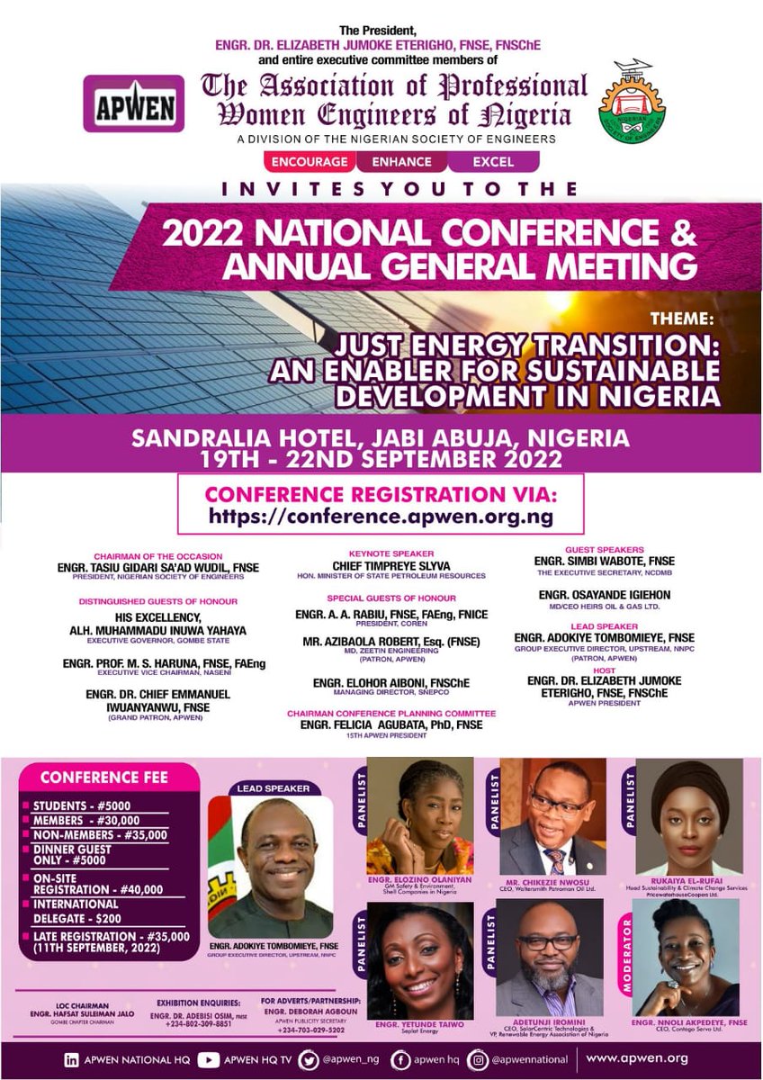 ASSOCIATION OF PROFESSIONAL WOMEN ENGINEERS OF NIG tweet media