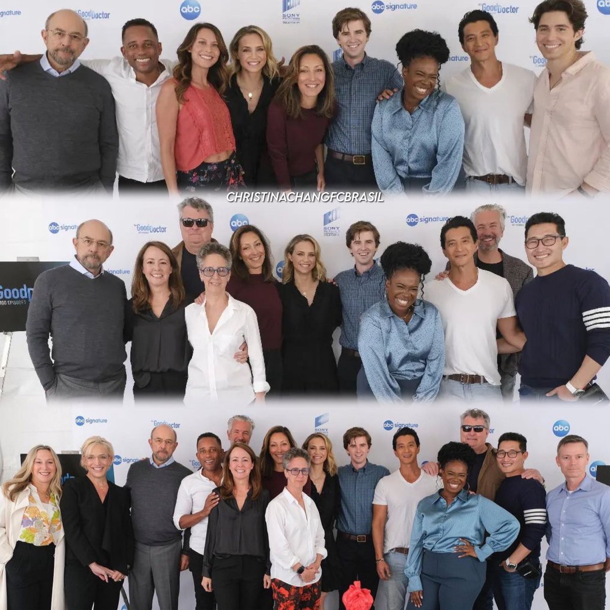 _CChangFC's tweet photo. YESTERDAY - celebrating 100 episodes of @GoodDoctorABC
β₯οΈππ©Ί
πΈ: abc @_ChristinaChang
#ChristinaChang #AudreyLim #FreddieHighmore #RichardSchiff #HillHarper #BriaSamone #FionaGubelmann #WillYunLee #TheGoodDoctor #TGDSeason6 https://t.co/3HVyruxSOM