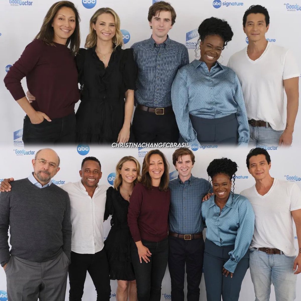_CChangFC's tweet photo. YESTERDAY - celebrating 100 episodes of @GoodDoctorABC
β₯οΈππ©Ί
πΈ: abc @_ChristinaChang
#ChristinaChang #AudreyLim #FreddieHighmore #RichardSchiff #HillHarper #BriaSamone #FionaGubelmann #WillYunLee #TheGoodDoctor #TGDSeason6 https://t.co/3HVyruxSOM