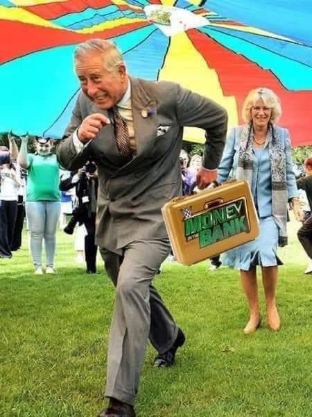 PlatinumNat's tweet photo. The highlight from today’s episode of WWE NXT UK was the Prince finally cashing his Money in the Bank briefcase to become the new King of the Ring #wwenxtuk #royalfamily #wrestlingmemes https://t.co/Sphf51tI0P