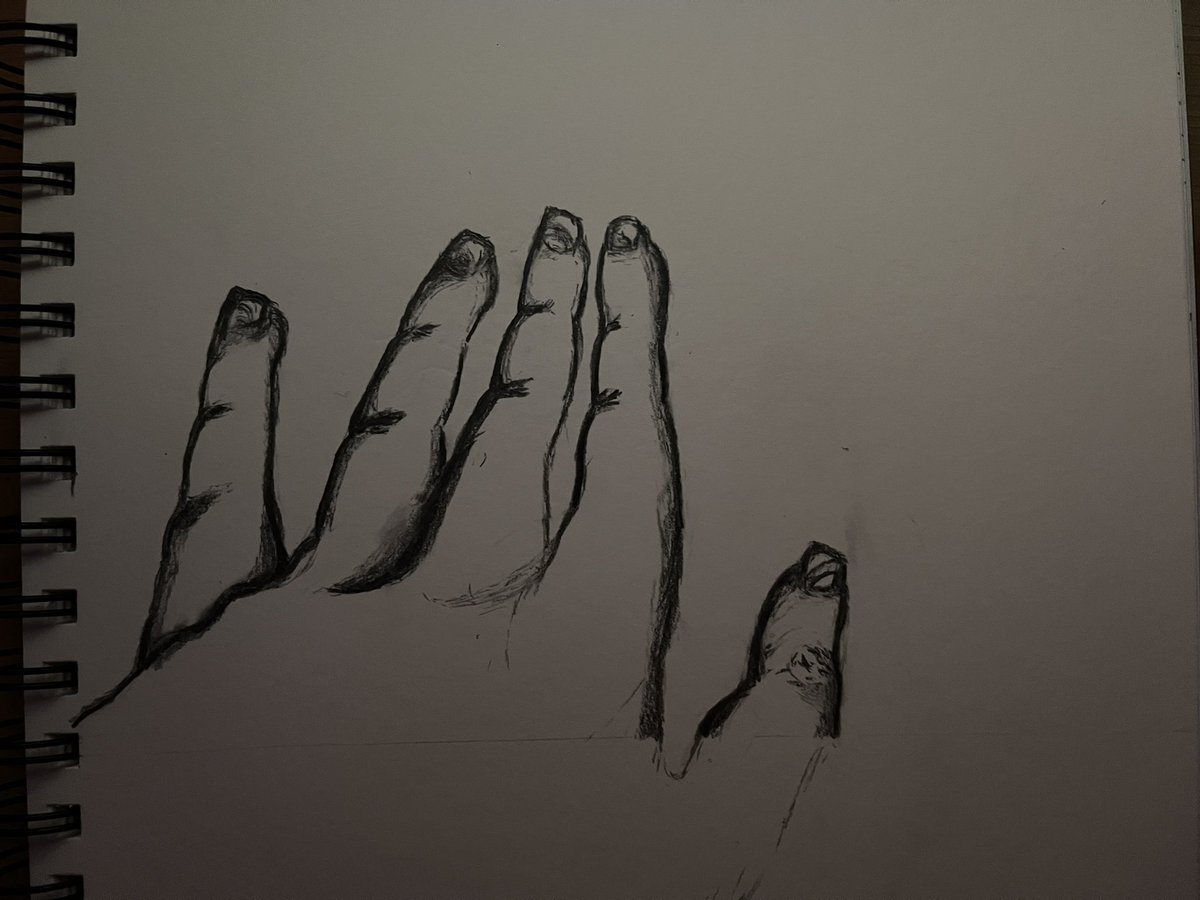 Aspiringnothin9's tweet photo. After six lifetimes of figuring out how to draw the thumb well I think it looks alright #DylanArt https://t.co/KeTKb3h1Bl
