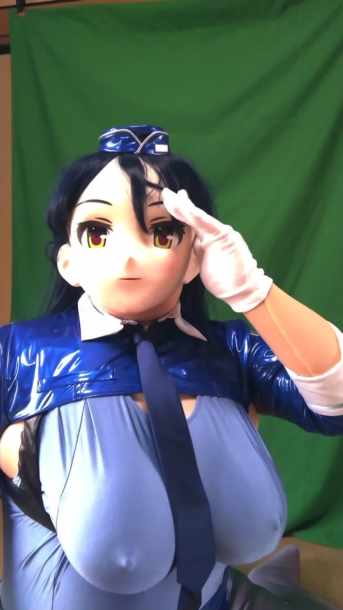 Waka_44G's tweet photo. 未来おまわりさん(蜥蜴重工CG集より)

コス制作：コスプレ衣裳どっとこむ
マスク：むにむに製作所(KAWAII EX-68使用) https://t.co/XIgKY0DVOo