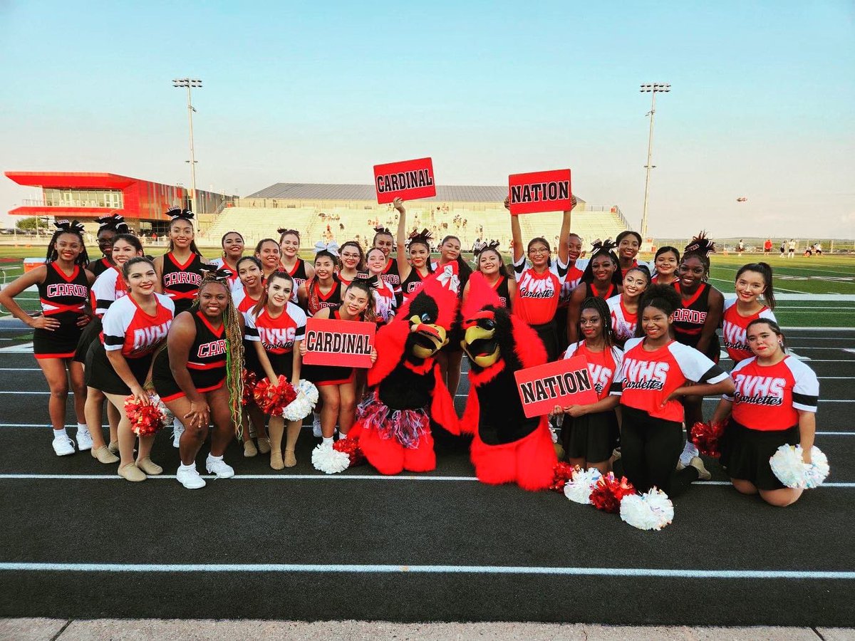 DVCardinalCheer's tweet photo. Sub varsity DV vs Bowie #redwhitefamily @DVHS_DANCE https://t.co/JBNOdCtWXD