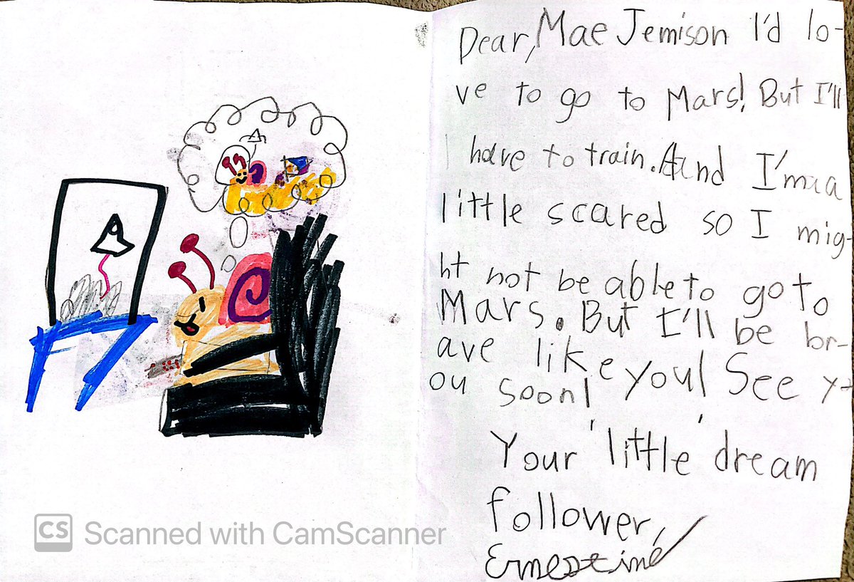 Nam_Enich's tweet photo. @maejemison My daughter wants me to send this to you but I don’t know how and I saw your twitter account. She really wanted to be an Astronaut like you. https://t.co/agkP2ZeZv9