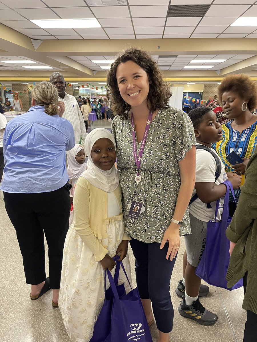 MrsMastenWLE's tweet photo. I was so happy to see one of my sweet summer school students and her family, as well as an old colleague and dear friend @SeliatElebute1  #wearewayne https://t.co/T2IQMUrmGj