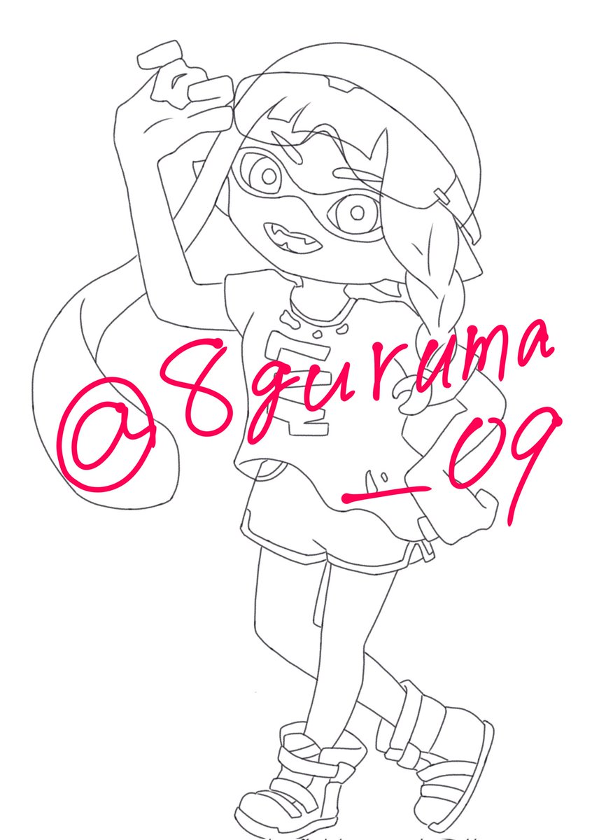 8guruma_09's tweet photo. 線画！！！ https://t.co/BBdzSIROg5