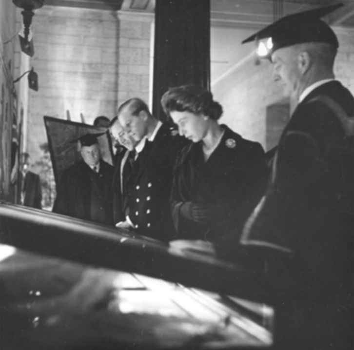 The Royal Visit to #McGill University, HRH Princess Elizabeth and Duke of Edinburgh (1951) (McGill University Archives)
