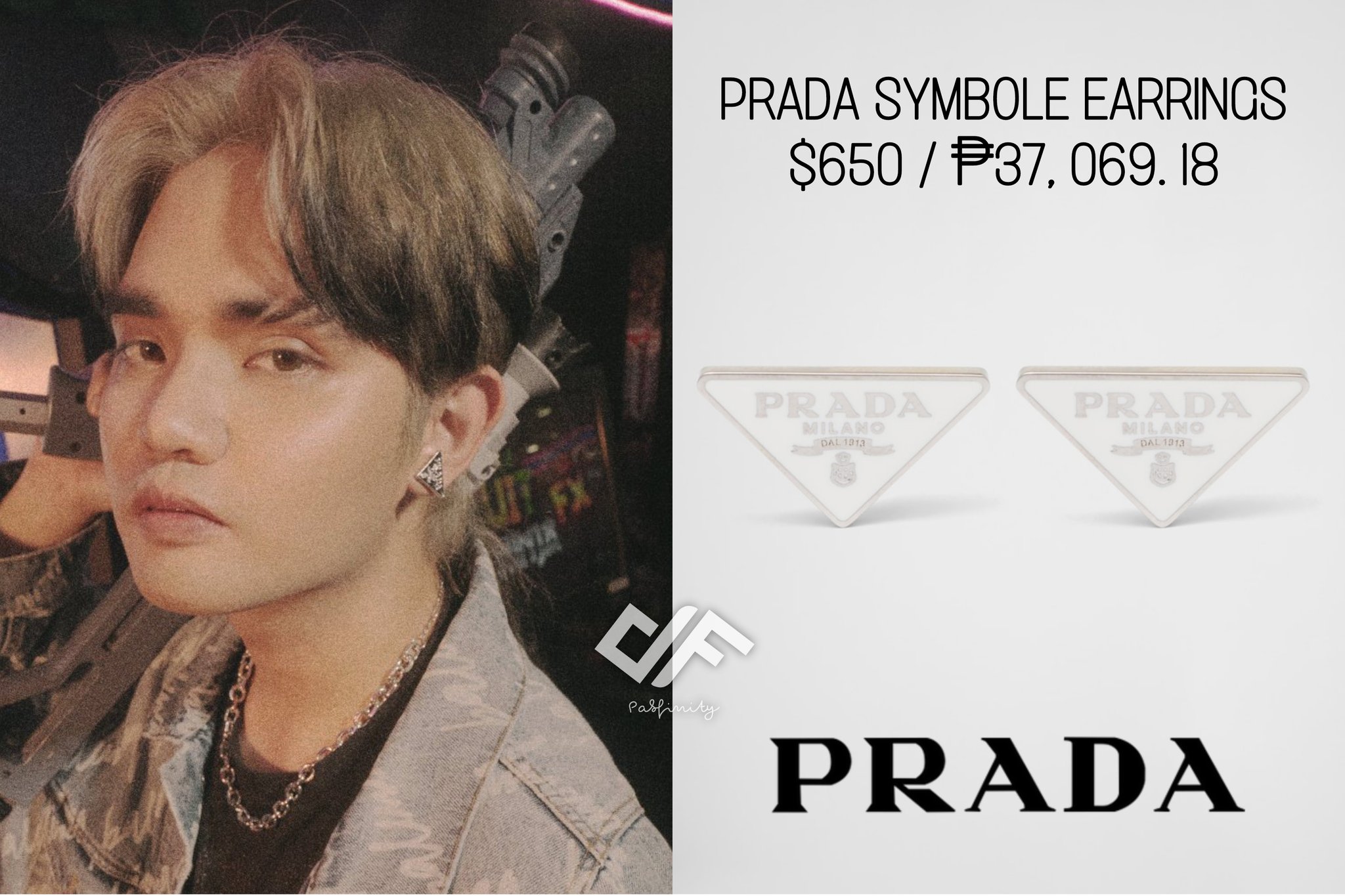 Prada 2024 symbol earrings