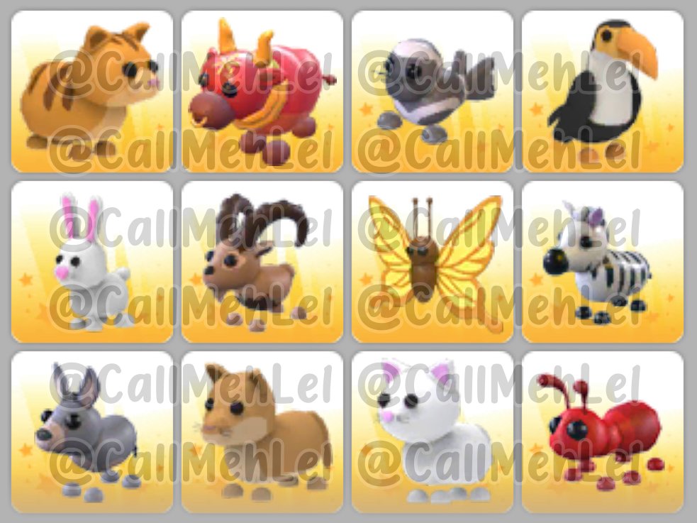 random pets giveaway !
one winner gets all

to enter :
 ⊹ follow me
 ⊹ like + retweet
 ⊹ comment “done”

extras :
 ⊹ tag some friends
 ⊹ quote retweet with tags
 ⊹ join my pinned giveaways

#adoptme #adoptmetrades #adoptmetrading #adoptmegiveaway