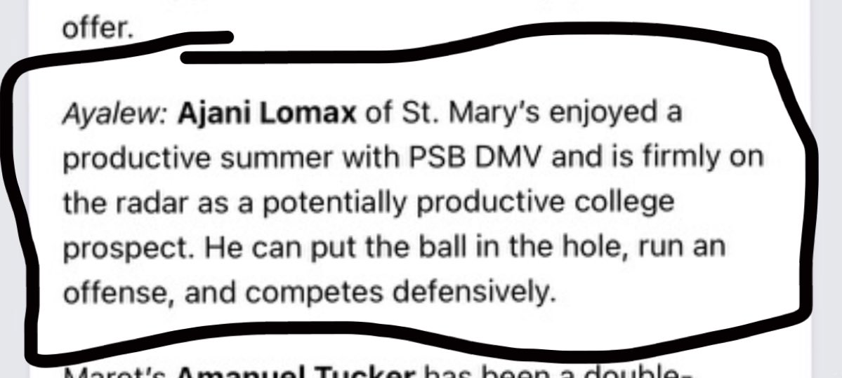 Ajani Lomax (@ajanilomax) on Twitter photo Truly blessed and humble to make prep hoops ranking’s. Wouldn’t be here without @PSBdmv <a href="/oconnor_pat/">Patrick O'Connor</a> @UOrangemen <a href="/StM_bball/">St Mary's Basketball</a> and without the Grace of God!🙏🏽🔥 Truly blessed and humble to make prep hoops ranking’s. Wouldn’t be here without @PSBdmv <a href="/oconnor_pat/">Patrick O'Connor</a> @UOrangemen <a href="/StM_bball/">St Mary's Basketball</a> and without the Grace of God!🙏🏽🔥