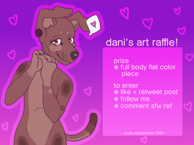 olddynastipup's tweet image. ☆ ART RAFFLE ☆
thank you so much for 1.3k! i&apos;m so grateful for all of you. &amp;lt;3
i will be choosing *one* winner for a full body piece on september 20th! 

⋆ like and retweet this post
⋆ follow me
⋆ comment sfw ref (no humans, please!)

good luck everyone! 
#artraffle