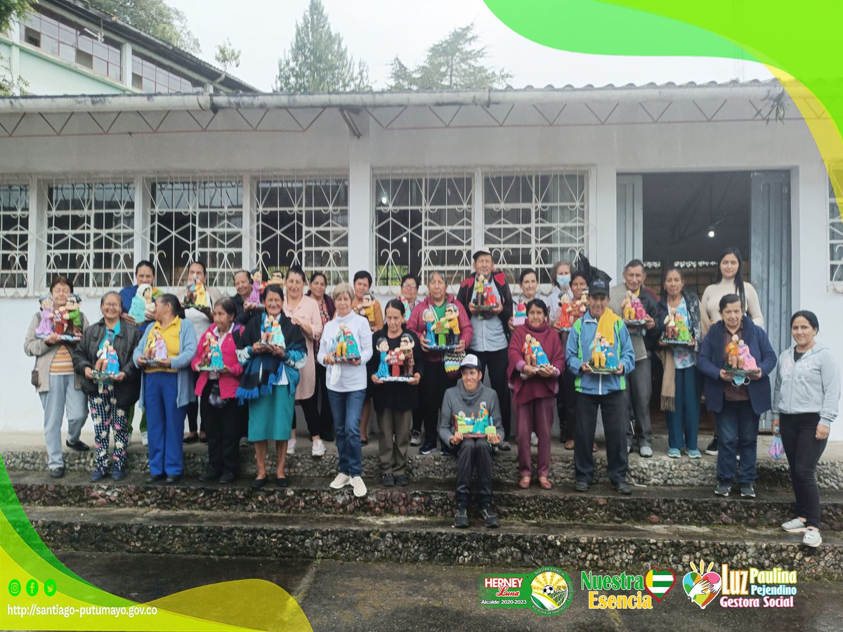 #SantiagoPutumayo #NuestraEsencia |💥🌱🤍💛💚 
La administración municipal Nuestra a través de Oficina de gestión social a cargo de la Gestora Luz Paulina Pejendino y equipo de trabajo, genera espacios de participación activa e Integración a la población adulto mayor .