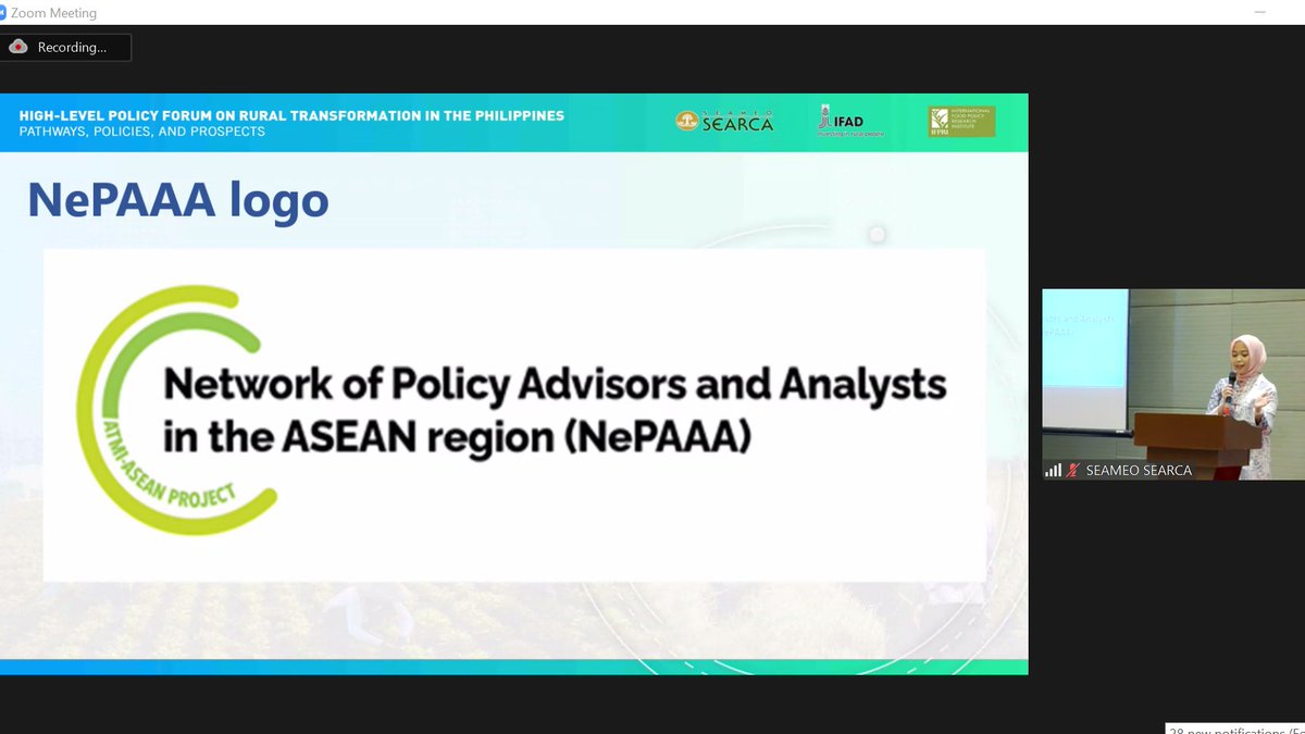 IFPRISAO's tweet photo. On the 2nd day of the #HLPF in #Philippines, we are starting off with an introduction to #NePAAA - Network of Policy Advisors and Analysts in the ASEAN Region by Mamata Pradhan and @afadhillah3003 of @IFPRI.
@IFADSouthAsia #SEARCA #ATMIASEAN https://t.co/0ph2qqPbhy