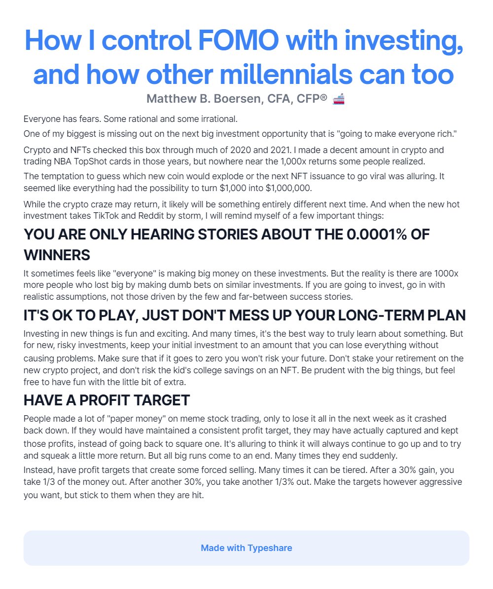 Matthew B. Boersen, CFA, CFP® tweet media