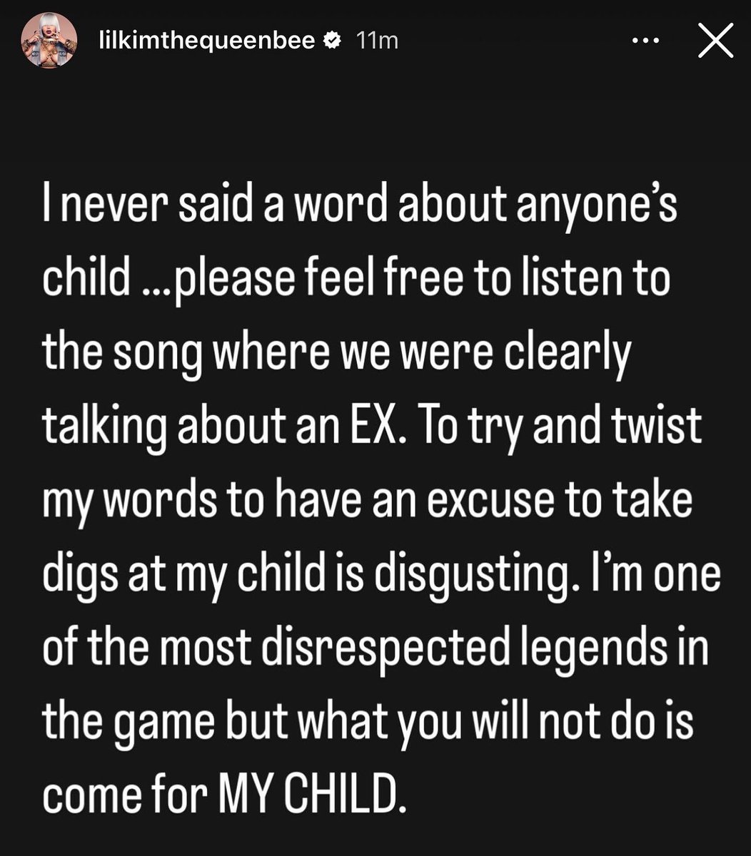 THE QUEEN HAS SPOKEN. 🎯 Lil Kim clears the noise 50 Cent started claiming she spoke on Nicki Minaj’s child.