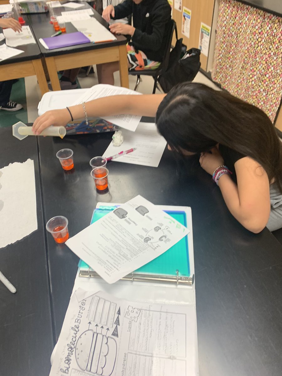 Foster HS Biology students exploring enzymes in Ms. Thompson’s classroom!!