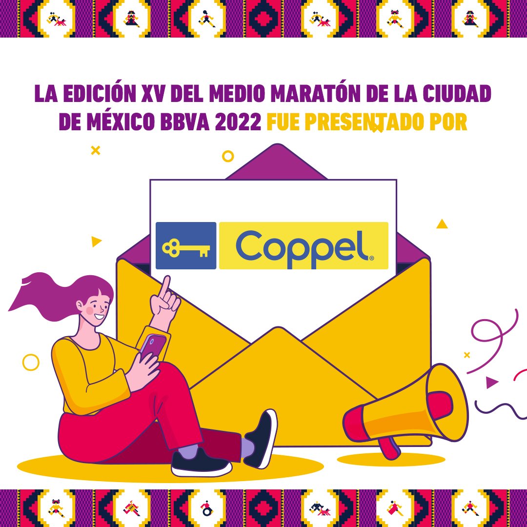 .@Coppel mejora tu vida y la del Medio Maratón. ¡Gracias por participar este año! 👏🏽👏🏽