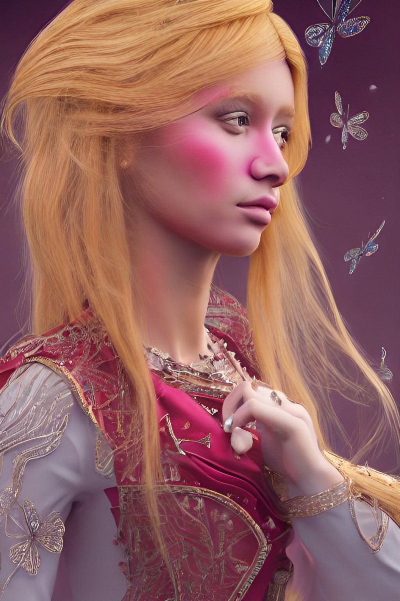 SaraXurtch's tweet photo. This is what I got when I asked an AI to draw a #transgender princess. https://t.co/teuNz1OnHd