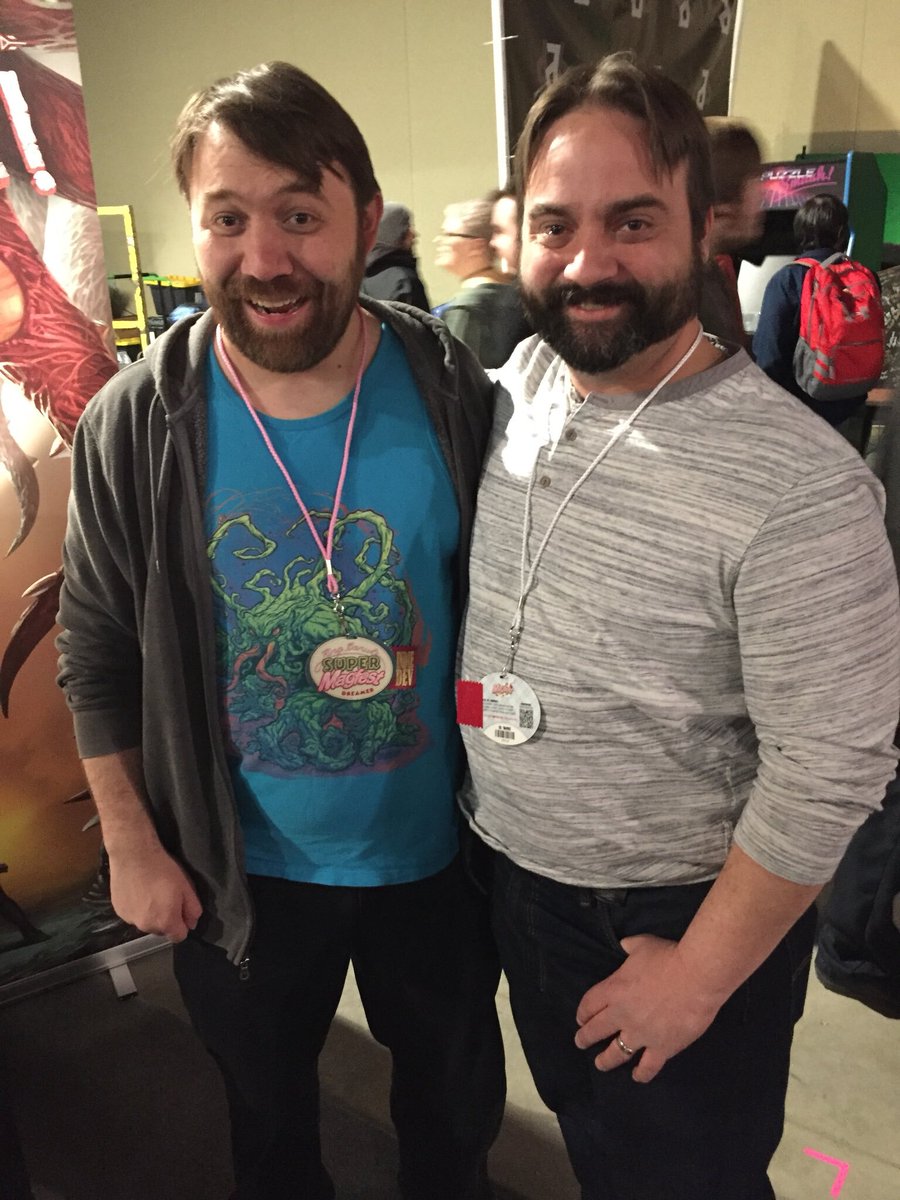 RobotNamedFight's tweet photo. Sharing A Robot Named Fight and meeting some of my biggest game dev inspirations over the last five years has been nothing short of amazing. #ARNFiversary #ARNF #indiegames https://t.co/iYfWYaR0Gd