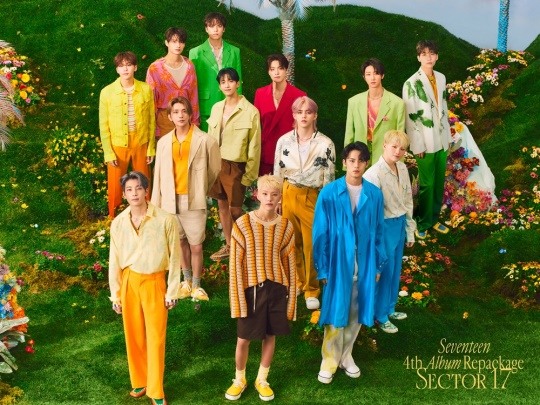 Kkorepo's tweet photo. #SEVENTEEN、「#SECTOR_17」日ゴールドディスク #プラチナ認証!”リパッケージアルバム初動ミリオンセラーはK-POPアーティストで唯一”
https://t.co/psVqWmNpNB https://t.co/nIMUpjGLjQ