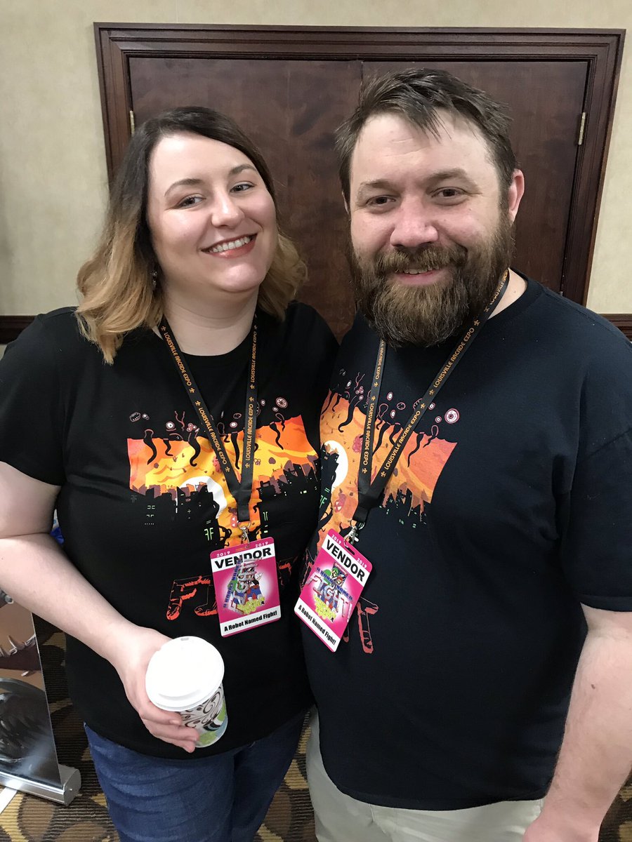 RobotNamedFight's tweet photo. Before we had a human baby, my wife joked that A Robot Named Fight was like our child. We have had so much fun sharing #ARNF with you these past five years. #indiegames https://t.co/QT5YtHPVb4